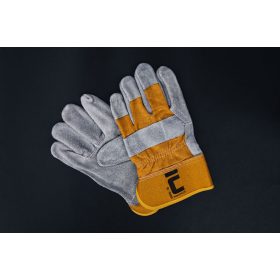 Védőkesztyű     SÁRGA         bőr-textil