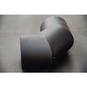Füstcső  könyök   200/90   tisztítós 2mm