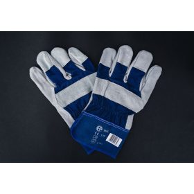 Védőkesztyű     KÉK    bőr-textil   EXTRA