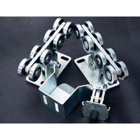   Úszókapu görgő szett 65-ös 8 csapágyas (görgő 2db,felfutó görgő 1db,fogadó 1db)