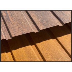 Trapézlemez  fa mintás  20/138/0,5   /m2